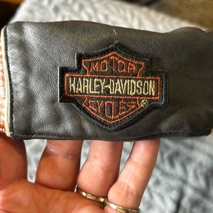 Harley Davidson Leather Newsboy Cap-Vintage-Never worn-Excellent condition
